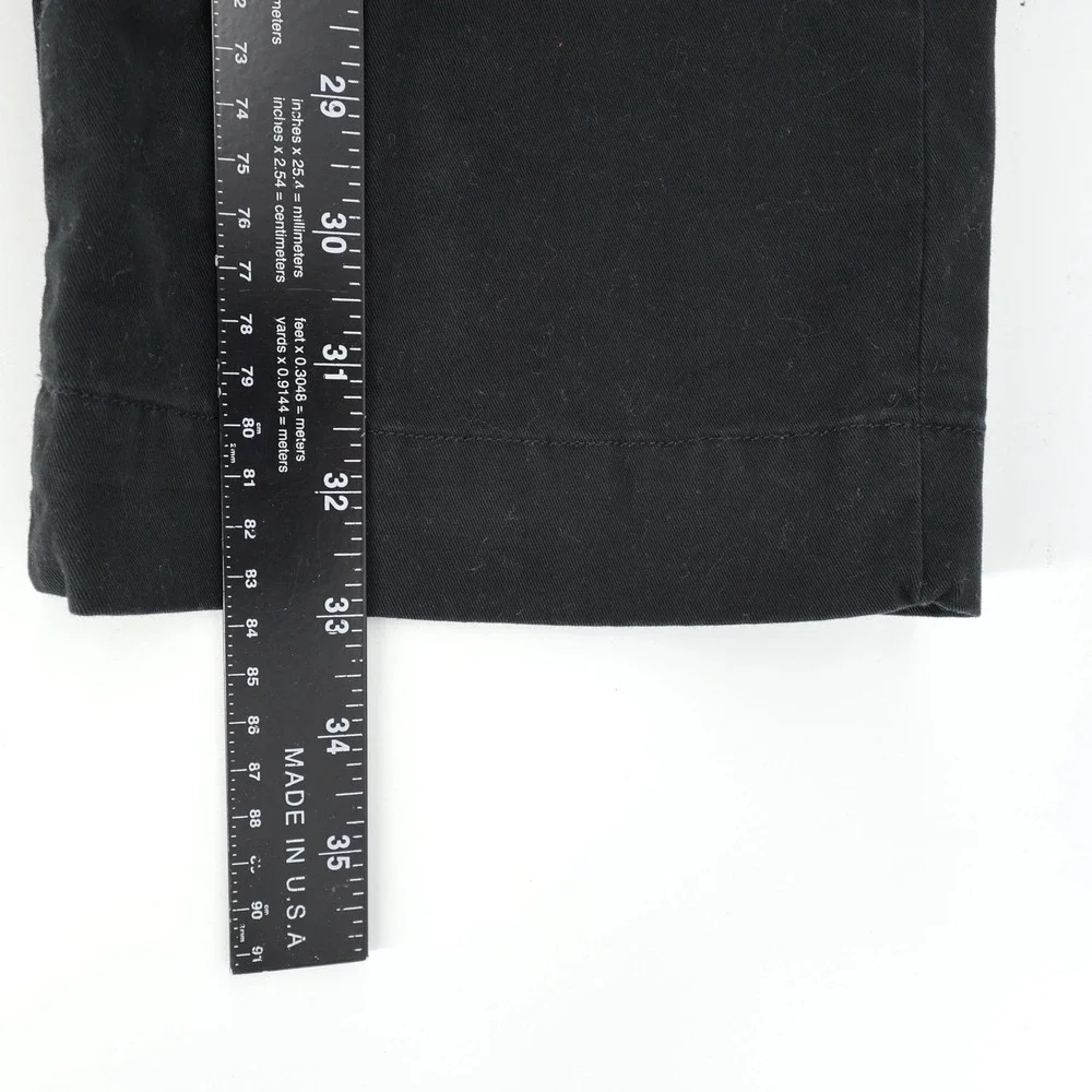 Polo Ralph Lauren Chino Pants Black Stretch Straight Fit Cotton Twill Mens 38x33